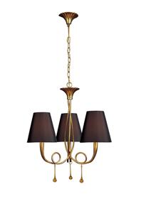 Paola Gold-Black Ceiling Lights Mantra Multi Arm Fittings